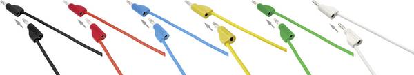 VOLTCRAFT MSB-300 Messleitungs-Set Lamellenstecker 4 mm Silikon 0.75 m  12 St.