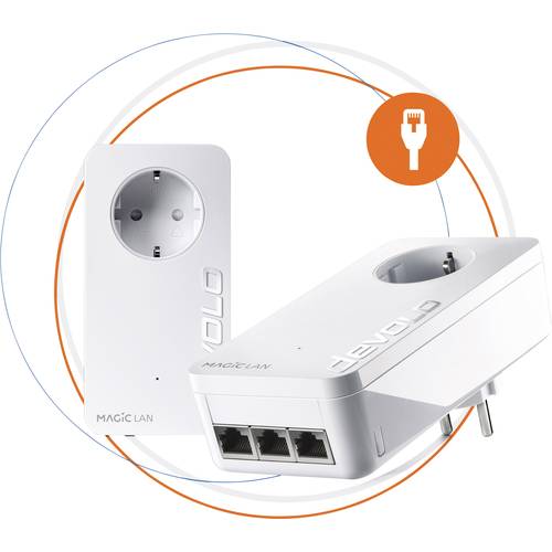 Devolo Magic 2 LAN triple Starter Kit Powerline Starter Kit 8514 BE Powerline 2400 MBit/s