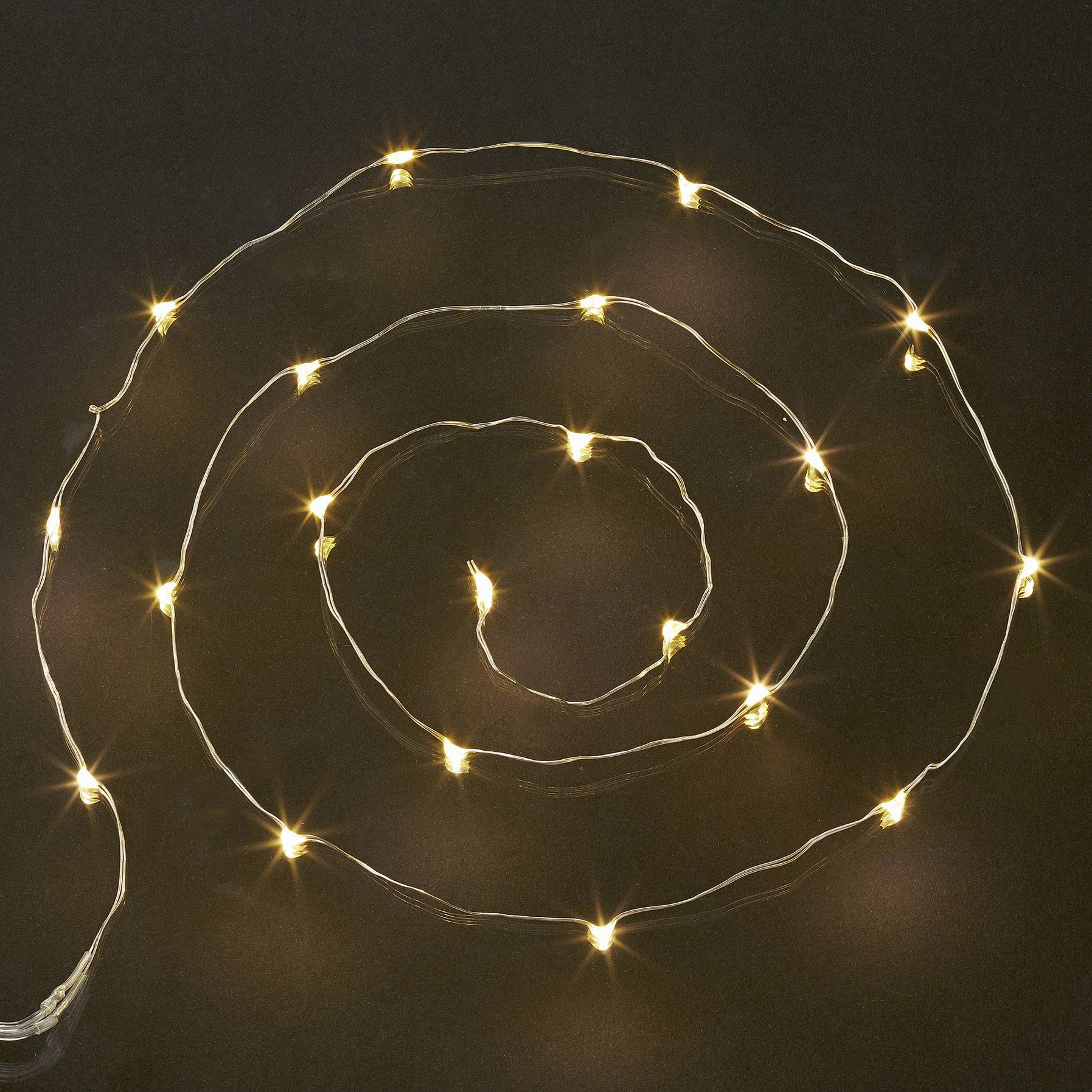 Hellum 570700 Micro-Lichterkette Innen batteriebetrieben Anzahl Leuchtmittel 20 LED Beleuchtete Länge: 1.05 m-0