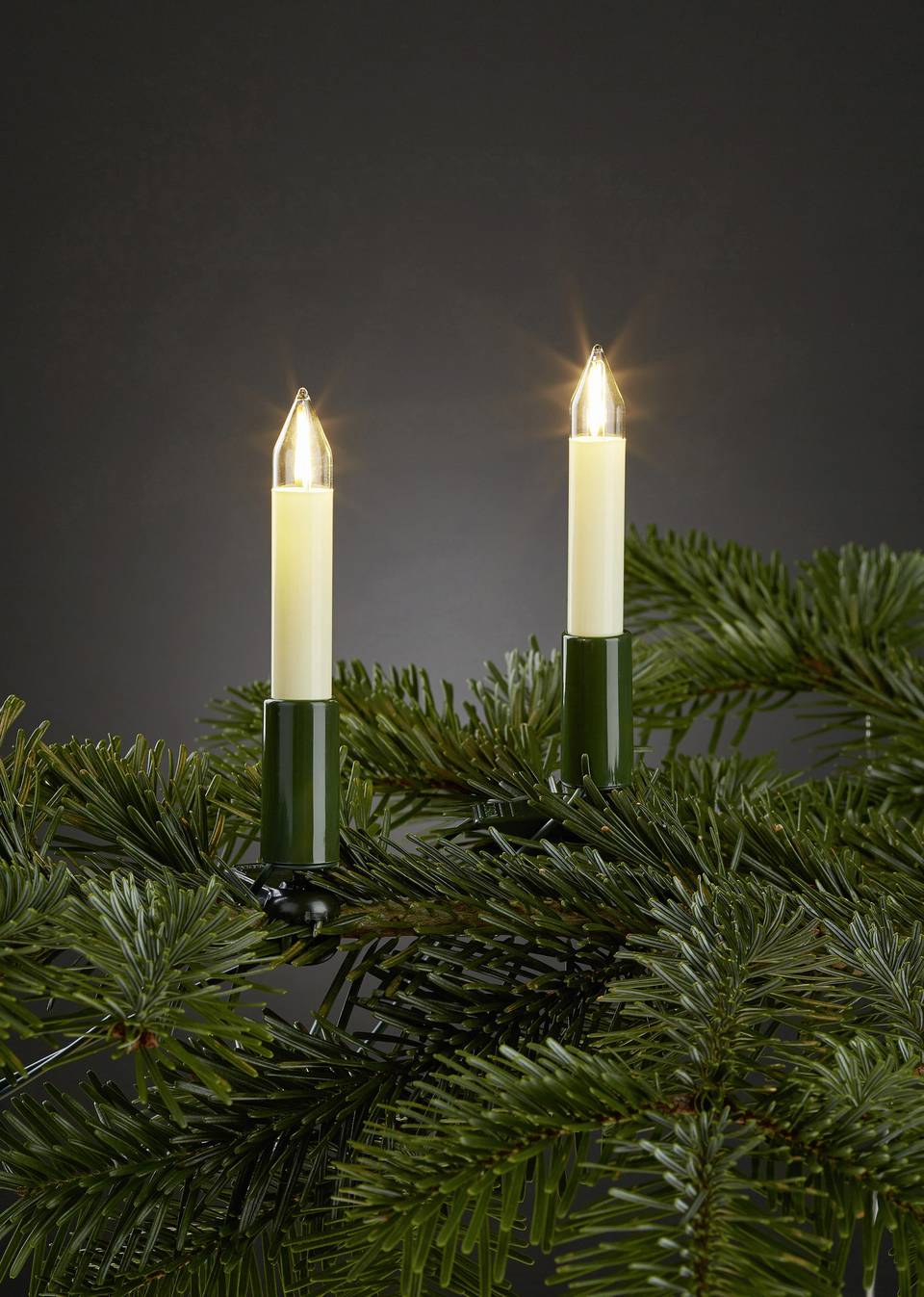 Hellum 802061 Weihnachtsbaum-Beleuchtung Innen netzbetrieben LED Warm 