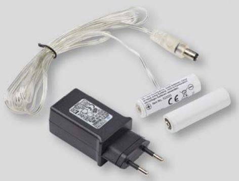 Hellum Batterieadapter für 2xAA Innentrafo 1,8m Kab. 578317-1