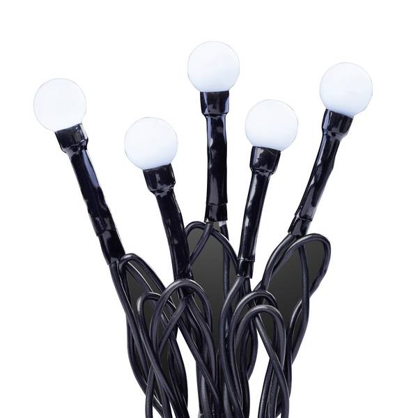 Hellum 576771 Motiv-Lichterkette Kugel Außen  netzbetrieben Anzahl Leuchtmittel 80 LED Neutralweiß Beleuchtete Länge: 7.9 m Timer