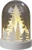 Hellum 521085 Dekoleuchte LED Warmweiß Transparent, Weiß