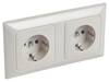Legrand 776122 Steckdose (SL) 2-fach waagerecht volle Platte Creo mandelweiß Install.Baumaterial