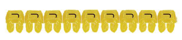 Legrand Legrand 038369 Kennzeichnungsclip Aufdruck J Außendurchmesser-Bereich 3.80 bis 5 mm 038369