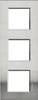 BTicino LNA4802M3ACS LivingLight Abdeckrahmen 3-fach 2+2+2M Stahl geb.
