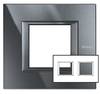 Legrand (BT) Axolute Rahmen hor.2-fach alu schwarz HA4802M2HHS