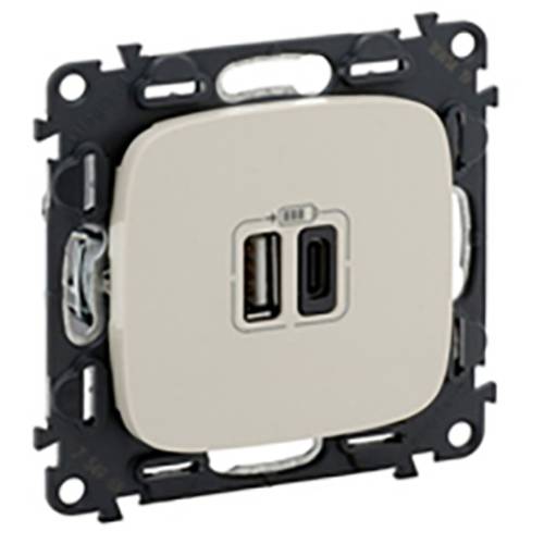 Legrand USB-Steckdose Valena Life Allure Beige 754966 1 St.