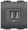 BTicino L4287C2 BTicino L4287C2 LivingLight USB-Lade-station f.Typ A+C