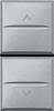 LEGR BTicino Jalousieschalter HC4027 Aluminium 16A