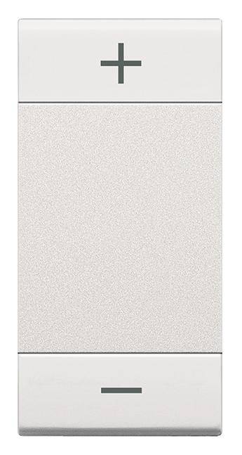 BTicino N4911ADN LivingLight Symbolwippe 1M (+/ ) REGELUNG Weiß-0