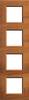 Legrand Rahmen Living&Light Holz LNA4802M4LCA 1 St.