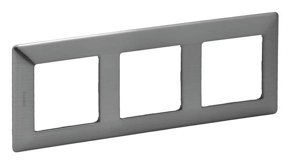 Legrand Rahmen Valena Life Allure Edelstahl 754153 1 St.