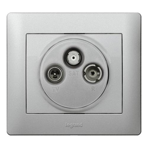 Legrand Abdeckung Galea / Pro21 Aluminium 771373 1 St.