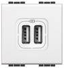 BTicino N4287C2 BTicino N4287C2 LivingLight USB-Lade-station f.Typ A+C