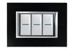 LEGR BTicino Rah 3M Glas HA4803VNN Nachtschwarz HA4803VNN