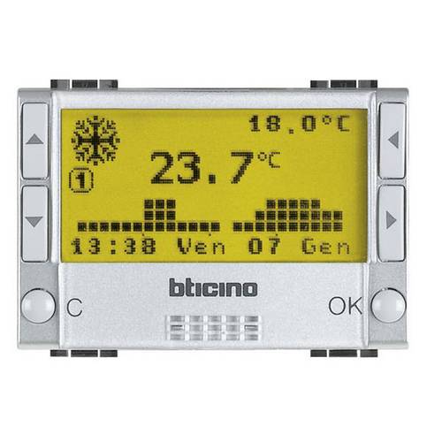 Legrand Temperaturregler Living&Light Silber NT4451 1 St.