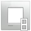 Legrand Rahmen Living&Light Aluminium LNE4802M2TE 1 St.