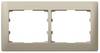Legrand 771402 Rahmen 2-fach waagerecht Galea titanium