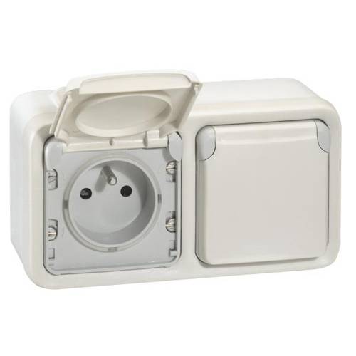 Legrand Aufputzgehäuse Plexo Weiß 069690 1 St.