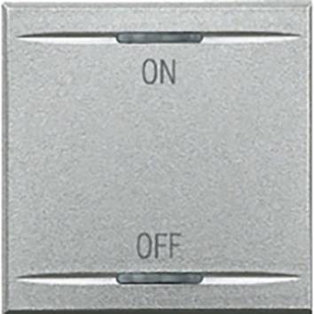 Ein rechteckiger Schalter mit der Aufschrift 'ON' oben und 'OFF' unten, symbolisiert die Ein- und Ausschaltfunktion.