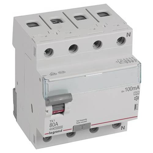 Legrand 411777 411777 FI-Schutzschalter A 80 A 400 V