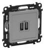 Legrand USB-Steckdose Valena Life Allure Aluminium 753312 1 St.