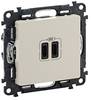 Legrand USB-Steckdose Valena Life Allure Beige 753207 5 St.