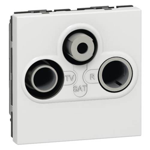 Legrand TV-, SAT-Steckdose Mosaic Weiß 078786 1 St.