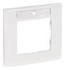 Legrand - 665006 - Plate Niloe 1 gang with label holder white
