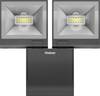 Theben theLeda S20L BK 1020724 LED-Außenstrahler 20 W Leuchtfarben: Weiß