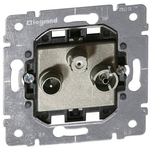 Legrand TV-, Radio-, SAT-Steckdose, TV-, Radio-Steckdose Galea / Pro21 Mehrfarbig 775789 1 St.