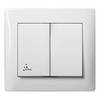 Installationsschalter Galea Pro21 Weiß 771021 1 St.