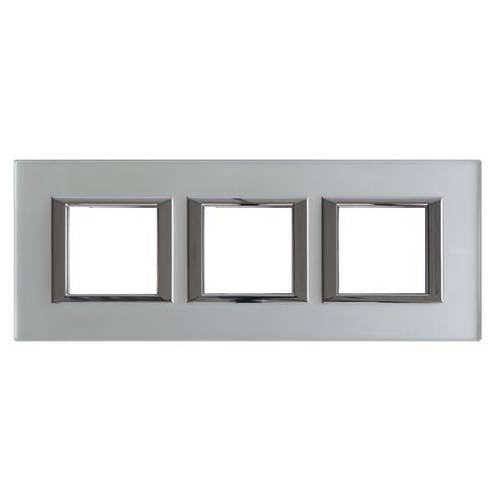 Legrand Rahmen Axolute Grau, Weiß HA4802M3HVSA 1 St.