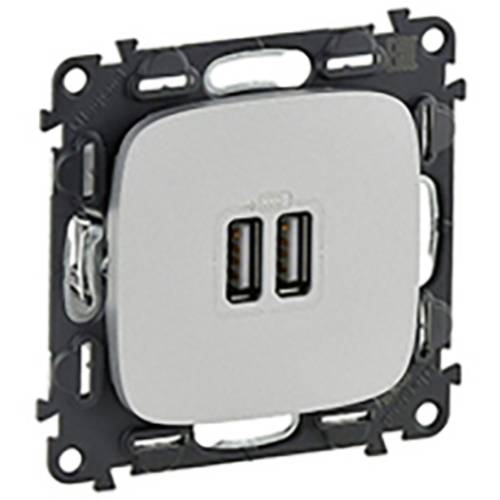 Legrand USB-Steckdose Valena Life Allure Aluminium 754997 1 St.