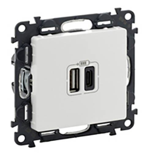 Legrand USB-Steckdose Valena Life Allure Weiß 753106 5 St.