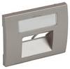 Legrand Abdeckung RJ45 C5 C6 mit Beschriftungsträger Galea titanium 771458