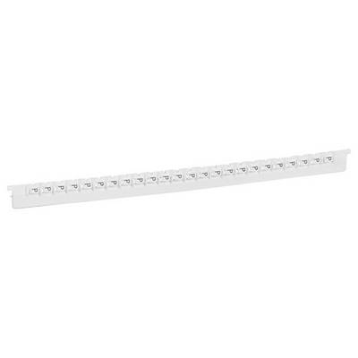 Ein weißes, längliches Bauteil mit nummerierten Anschlüssen. Es scheint sich um ein Modul zur Kabelverbindung oder Verteilung zu handeln.
