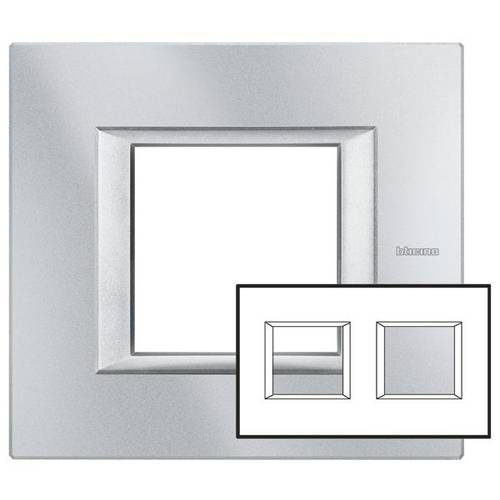 Legrand 2fach Rahmen Axolute Grau HA4802M2HHC 1 St.