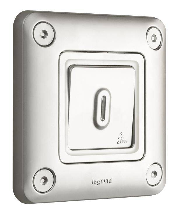 Legrand Taster Soliroc Grau 077842 1 St.