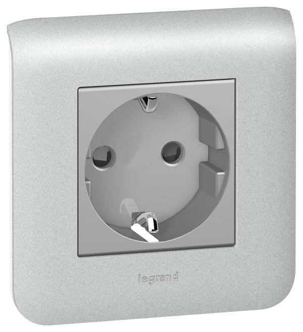 Legrand 079213 Steckdose 2M Mosaic Aluminium-0