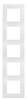 Legrand - 665005 - Plate Niloe 5-gang white