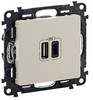 Legrand USB-Steckdose Valena Life Allure Beige 753206 5 St.