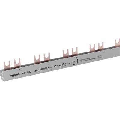 Sammelschiene von Legrand für elektrische Verteilungen, 63A, 230/400V, 16 mm², mit mehreren Kupferverbindungen.