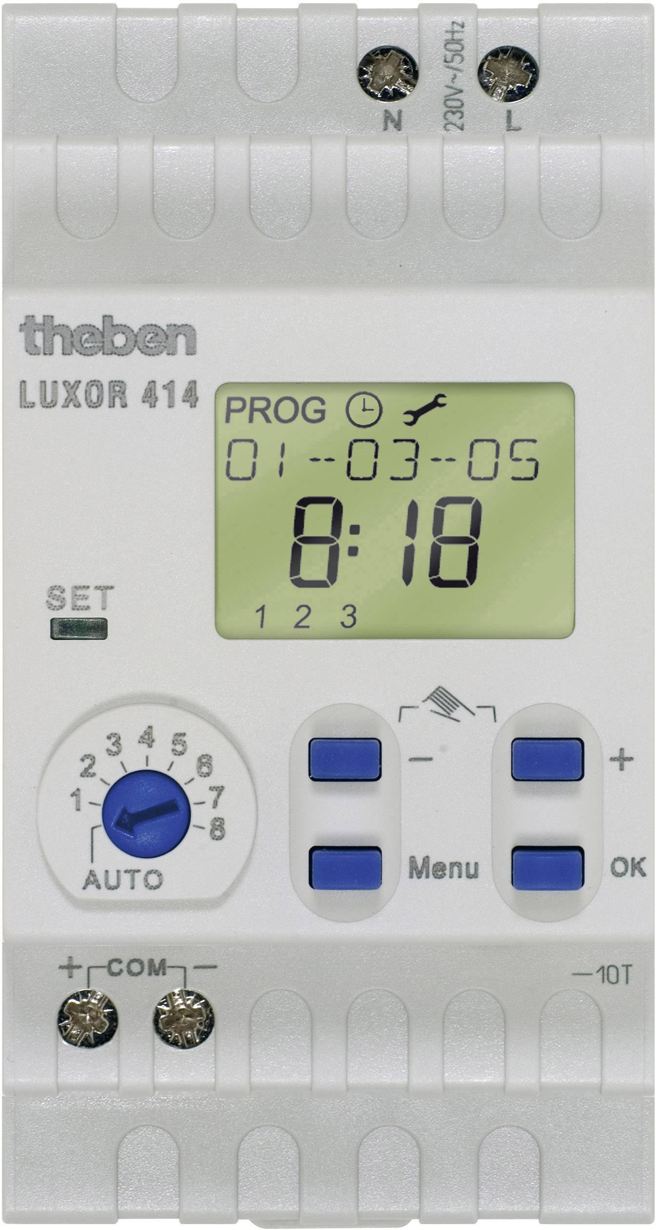 THEBEN THEBEN Zentralsteuerung 8kan REG Uhrmod LUXOR 414 Astro IP20 2,5TE