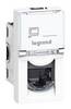 Legrand 076561 Datendose Kat.6 1xRJ45 ungeschirmt UTP 1M Mosaic weiß