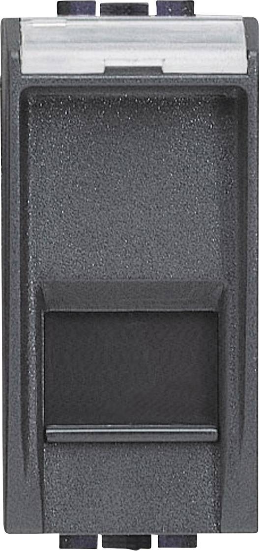BTicino L4279C6 LivingLight Datendose RJ45 ungesch. Kat.6 UTP werkz. Anthrazit