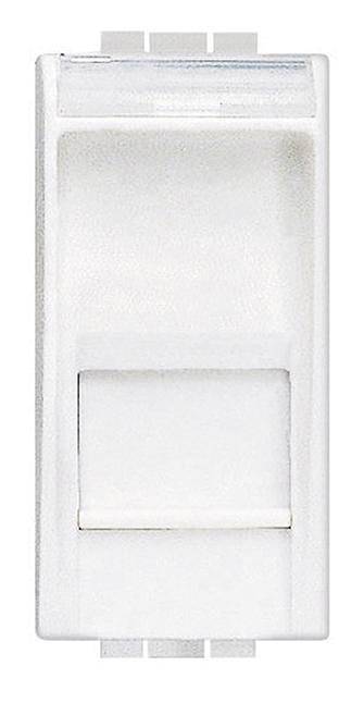 BTicino N4279C6 LivingLight Datendose RJ45 ungesch. Kat.6 UTP werkzeuglos Weiß