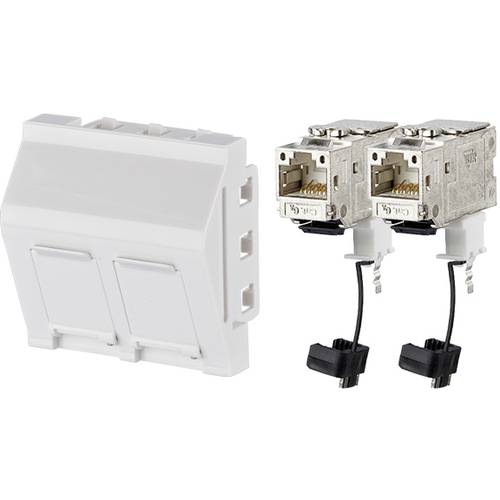 GGK 6635 Datendose Datentechnikmodul (B x H) 45 mm x 45 mm 1 St. Weiß