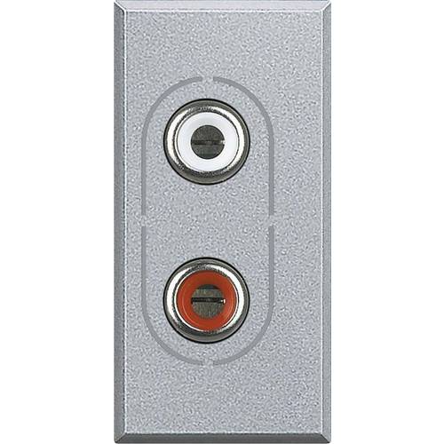 Legrand Cinch-Anschlussdose Axolute Aluminium HC4281 1 St.